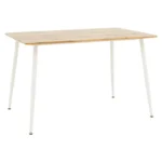 Τραπέζι Cuba MDF sonoma-λευκό 120x80x75εκ