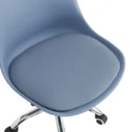 Καρέκλα γραφείου εργασίας Gaston II pp-pu σε απόχρωση ανοιχτό μπλε - Image 4