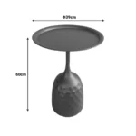 Βοηθητικό τραπέζι Waini μέταλλο σε μαύρη απόχρωση - Image 2