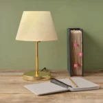 Επιτραπέζιο φωτιστικό PWL-1074 Ε27 μπεζ-χρυσό - Image 3