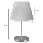 Επιτραπέζιο φωτιστικό PWL-1074 Ε27 μπεζ-χρυσό - Image 4