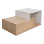 Τραπέζι σαλονιού Vople σε φυσική-λευκή απόχρωση