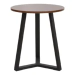 Βοηθητικό τραπέζι Trepolo σε καρυδί απόχρωση με μαύρο μέταλλο - Image 3