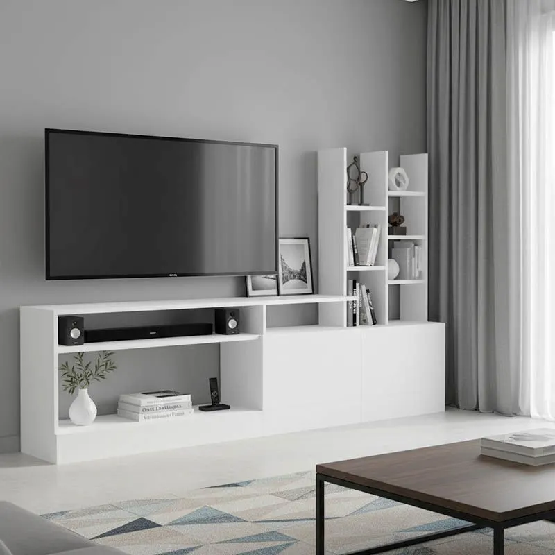 230-000067 Σύνθετο σαλονιού Seruno λευκό - Image 1