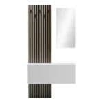 Έπιπλο εισόδου με καθρέπτη Arika σε λευκό-sonoma απόχρωση - Image 3