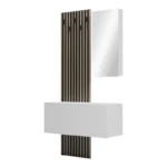 Έπιπλο εισόδου με καθρέπτη Arika σε λευκό-sonoma απόχρωση - Image 4