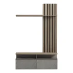 Σύνθετο σαλονιού Perlento σε μπεζ μαρμάρου με sonoma απόχρωση - Image 3