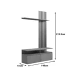 Σύνθετο σαλονιού Perlento σε μπεζ μαρμάρου με sonoma απόχρωση - Image 7