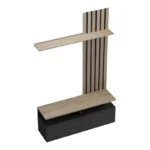 Σύνθετο σαλονιού Perlento σε μαύρο με sonoma απόχρωση - Image 5