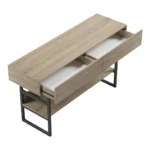 Κονσόλα Vien σε sonoma-μαύρη απόχρωση 139x43x75.5εκ - Image 8