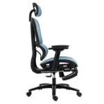 Καρέκλα γραφείου διευθυντή με υποπόδιο Verdant Premium Quality mesh χρώμα μπλε - Image 5