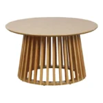 Τραπέζι σαλονιού Domonic mdf/pw σε φυσική απόχρωση - Image 5