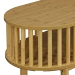 Κονσόλα Nodial MDF/Bamboo σε φυσική απόχρωση 120x39x85εκ - Image 6