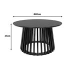 Τραπέζι σαλονιού Domonic mdf σε μαύρη απόχρωση - Image 2