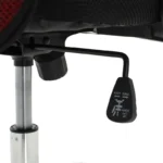 Καρέκλα γραφείου διευθυντή Joel I με ύφασμα mesh μαύρο-κόκκινο - Image 7