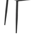 Τραπέζι Gustas γκρι μαρμάρου sintered stone-μαύρο μέταλλο 160x80x75εκ - Image 3