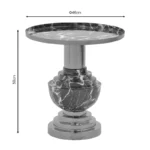 Βοηθητικό τραπέζι Cogent μαύρο-χρυσό μέταλλο - Image 2