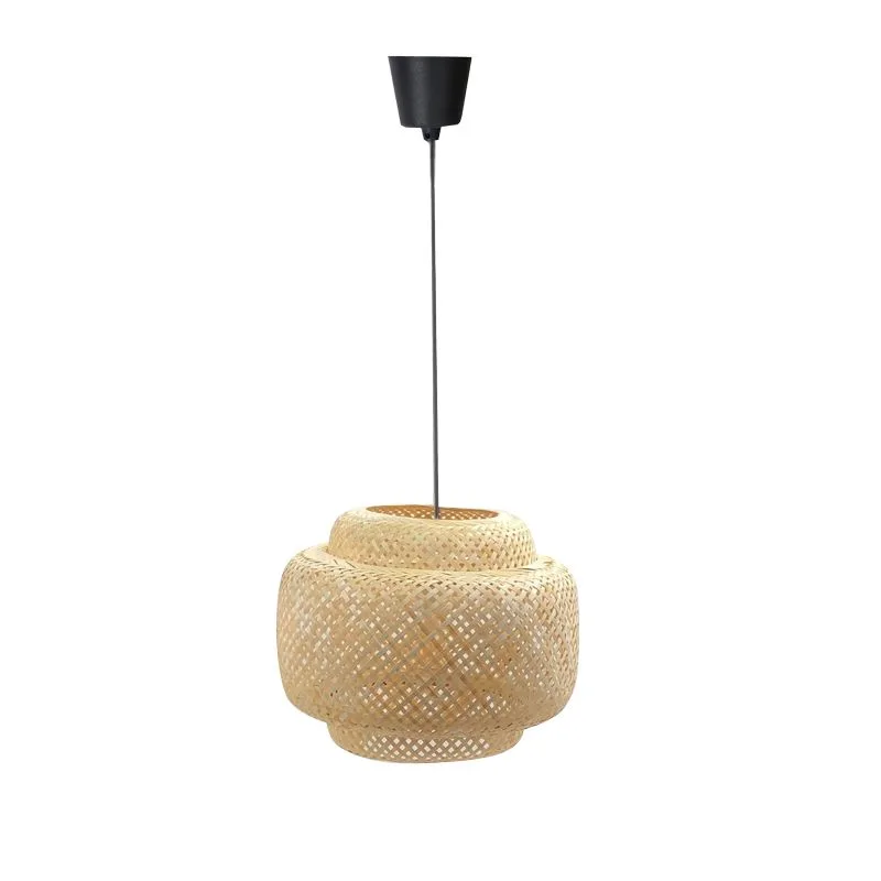 299-000004 Φωτιστικό οροφής μονόφωτο Forsy Ε27 φυσκό μπαμπού - Image 1