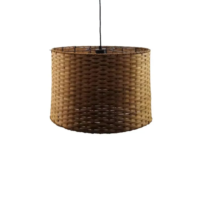 299-000023 Φωτιστικό οροφής Siwel Ε27 μπαμπού σε καφέ απόχρωση - Image 1