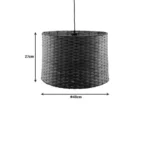 Φωτιστικό οροφής Siwel Ε27 μπαμπού σε καφέ απόχρωση - Image 2