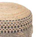 Σκαμπό-πουφ Βangku γιούτα-βαμβάκι σε φυσική απόχρωση - Image 3