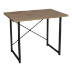 Γραφείο εργασίας Ustando oak μελαμίνης-μαύρο μέταλλο