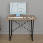 Γραφείο εργασίας Ustando oak μελαμίνης-μαύρο μέταλλο - Image 5