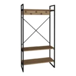 Έπιπλο εισόδου Levento oak με μαύρο μεταλλικό σκελετό