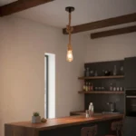 Φωτιστικό οροφής Ropily φυσικό μέταλλο-σχοινί - Image 3