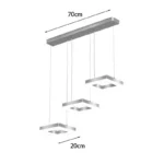 Φωτιστικό οροφής τρίφωτο Benor led μέταλλο χρυσό - Image 2