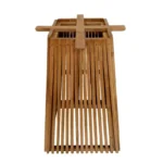 Βάση τραπεζιού μπαρ εσωτερικού χώρου Darius mindi ξύλο σε φυσική απόχρωση - Image 6