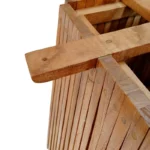 Βάση τραπεζιού μπαρ εσωτερικού χώρου Darius mindi ξύλο σε φυσική απόχρωση - Image 4