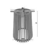 Βάση τραπεζιού εσωτερικού χώρου Galy mindi ξύλο σε φυσική απόχρωση - Image 2