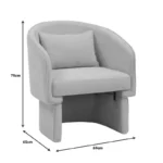 Πολυθρόνα Playmob ύφασμα σε γκρι απόχρωση - Image 10