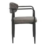 Πολυθρόνα Kalone ύφασμα σε ανθρακί απόχρωση 56x55x78εκ - Image 4