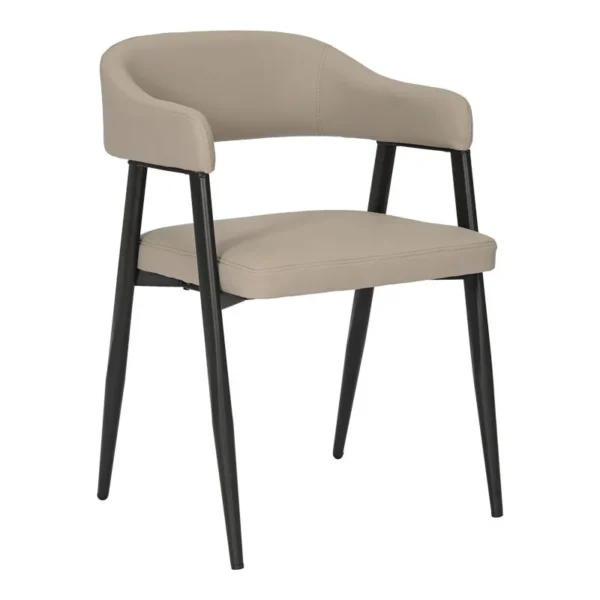 Πολυθρόνα Sezan pu σε γκρι-μπεζ απόχρωση 56x55x78εκ