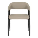 Πολυθρόνα Sezan pu σε γκρι-μπεζ απόχρωση 56x55x78εκ - Image 6