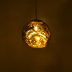 Φωτιστικό οροφής μονόφωτο Umuco E27 σε χρυσή απόχρωση - Image 2