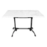 Τραπέζι μαρμάρινο Zosal μαντέμι σε λευκή-μαύρη απόχρωση