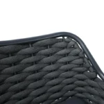 Σκαμπό μπαρ Zuki αλουμίνιο με γκρι σκελετό και μαξιλάρι - Image 8