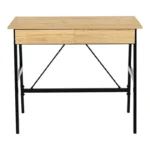 Γραφείο εργασίας Lione με συρτάρια σε oak απόχρωση με πόδι μαύρο μέταλλο - Image 3