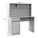 Γραφείο εργασίας Secreta με ράφι σε oak απόχρωση - Image 2