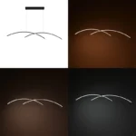 Φωτιστικό οροφής δίφωτο led Frenzie μέταλλο σε μαύρη απόχρωση - Image 2