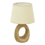 Επιτραπέζιο φωτιστικό Collie Ε14 κεραμικό σε γκρι antique-μπεζ απόχρωση