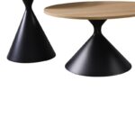 Τραπέζι σαλονιού Hemena σετ 2τεμ σε μαύρη-φυσική απόχρωση - Image 5