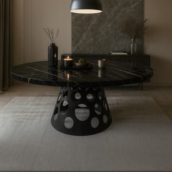 ΤΡΑΠΕΖΑΡΙΑ UNIVERSE ΜΕ ΕΠΙΦΑΝΕΙΑ ΣΕ ΟΨΗ ΜΑΥΡΟΥ ΜΑΡΜΑΡΟΥ ΚΑΙ ΜΑΥΡΗ ΒΑΣΗ