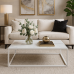 ΤΡΑΠΕΖΙ ΣΑΛΟΝΙΟΥ MARBELLA ΜΕ ΕΠΙΦΑΝΕΙΑ ΑΠΟ ΠΛΑΚΑΚΙ ΜΕ ΜΑΡΜΑΡΙΝΗ ΟΨΗ ΣΕ ΛΕΥΚΟ ΧΡΩΜΑ