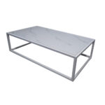 ΤΡΑΠΕΖΙ ΣΑΛΟΝΙΟΥ MARBELLA ΜΕ ΕΠΙΦΑΝΕΙΑ ΑΠΟ ΠΛΑΚΑΚΙ ΜΕ ΜΑΡΜΑΡΙΝΗ ΟΨΗ ΣΕ ΛΕΥΚΟ ΧΡΩΜΑ - Image 3