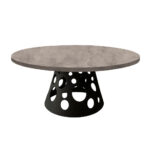 ΤΡΑΠΕΖΑΡΙΑ UNIVERSE ΜΕ ΕΠΙΦΑΝΕΙΑ ΜΕ ΟΨΗ ΤΣΙΜΕΝΤΟΥ ΣΕ ΑΝΟΙΧΤΟ ΧΡΩΜΑ ΚΑΙ ΜΑΥΡΗ ΒΑΣΗ - Image 2