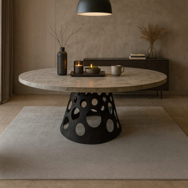 ΤΡΑΠΕΖΑΡΙΑ UNIVERSE ΜΕ ΕΠΙΦΑΝΕΙΑ ΜΕ ΟΨΗ ΤΣΙΜΕΝΤΟΥ ΣΕ ΑΝΟΙΧΤΟ ΧΡΩΜΑ ΚΑΙ ΜΑΥΡΗ ΒΑΣΗ